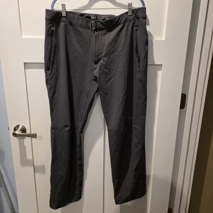 REI Co-Op Mens Gray Softshell Hiking Pants Waterproof Outdoor 38x30  Gorpcore